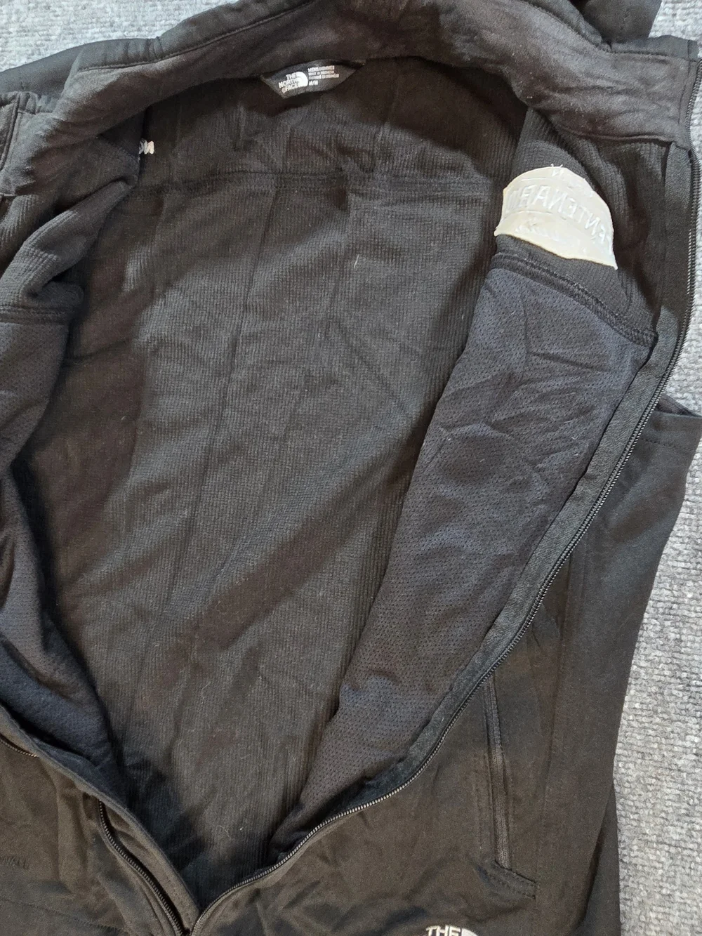 The North Face WindWall Vest Mens M Black Full Zip Softshell Logo Outdoor
